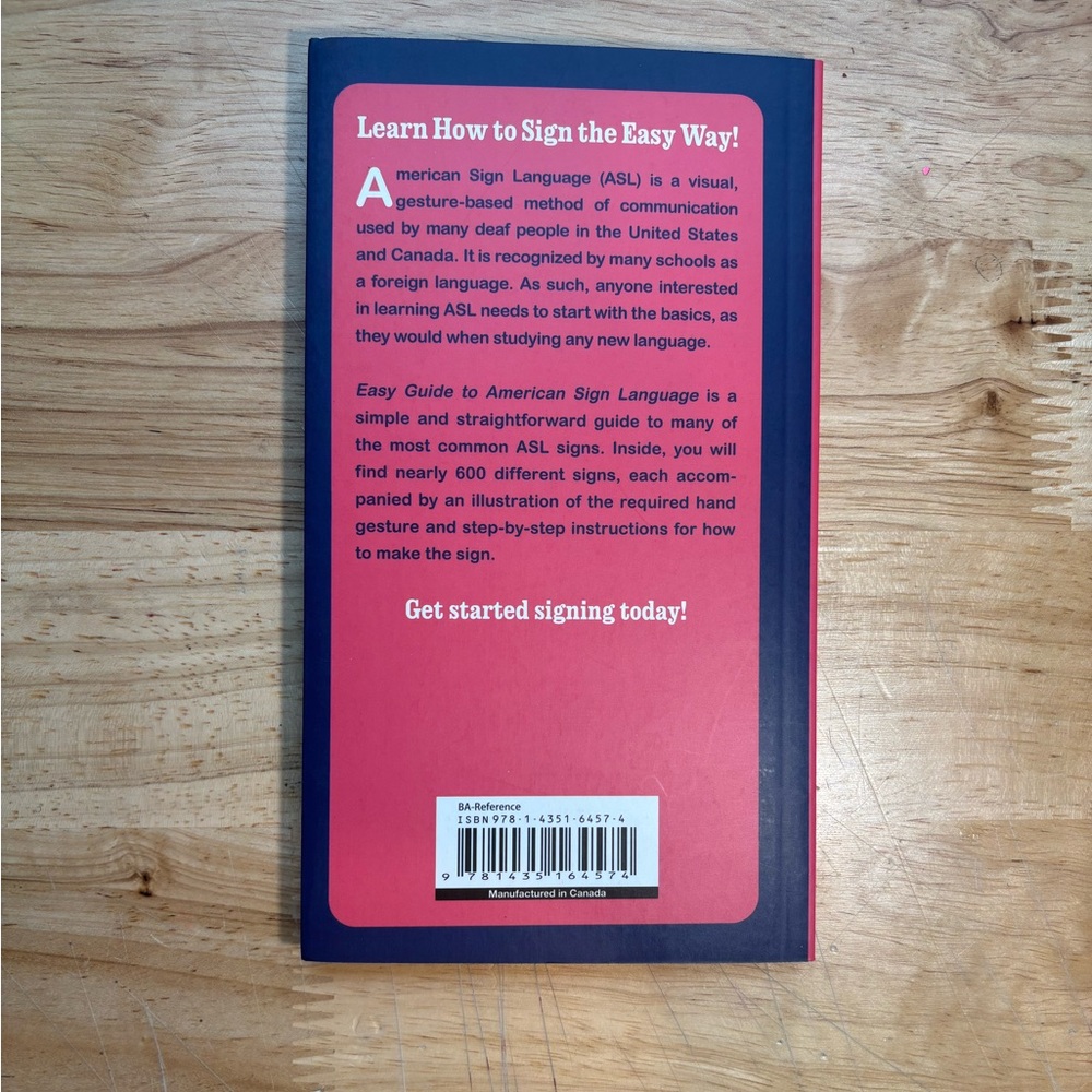 American Sign Language Paperback Guide Book - Picture 2 of 5